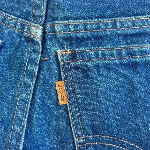 Levis Strauss & Co 70s Vintage High Waist Shorts Stretch Denim Booty Shorts - Picture 8 of 9